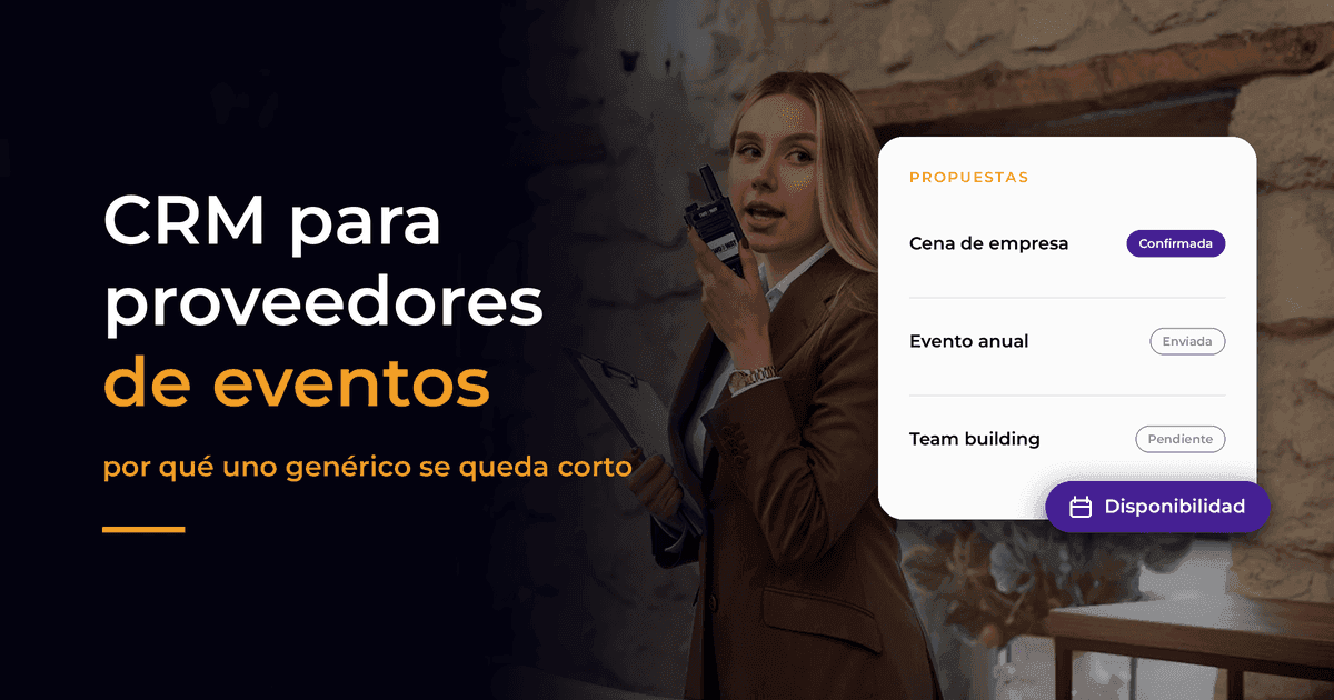Coordinadora de eventos supervisando un montaje junto a la lista de propuestas de un CRM para proveedores Coordinadora de eventos supervisando un montaje junto a la lista de propuestas de un CRM para proveedores