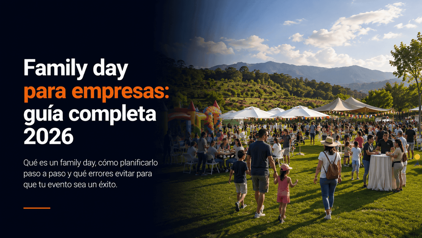 Family day de empresa con familias y niños en un evento corporativo al aire libre Family day de empresa con familias y niños en un evento corporativo al aire libre